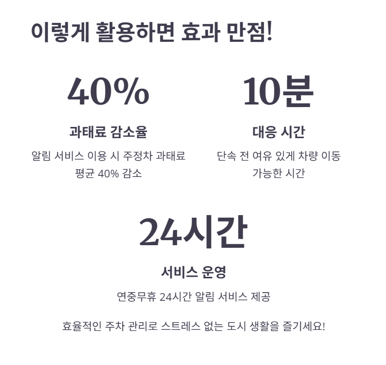 주정차 단속 알림 서비스 최종 점검!