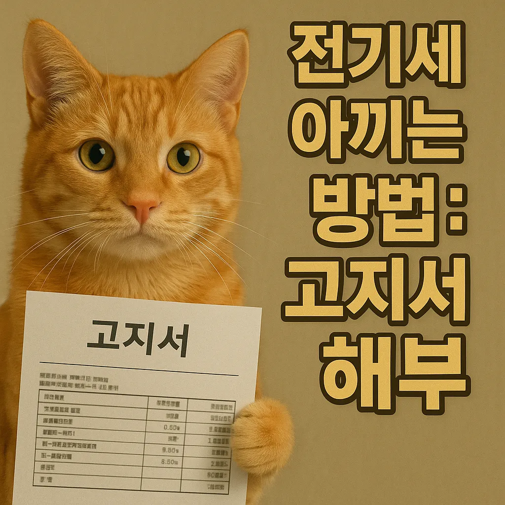 2025 전기세 고지서 해부: 전기요금 폭탄 피하는 똑똑한 절약 전략 6가지