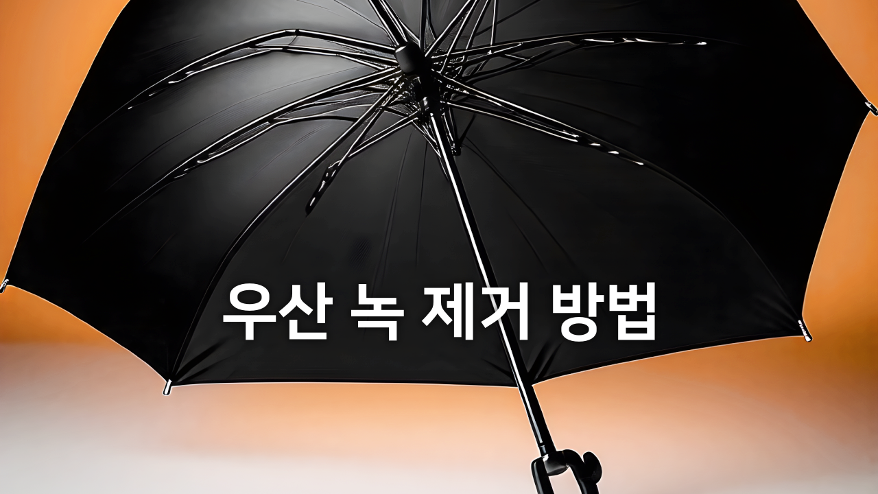 (녹슨 우산) 우산 녹 제거 방법 + 아세톤으로 녹을 없애는 이유