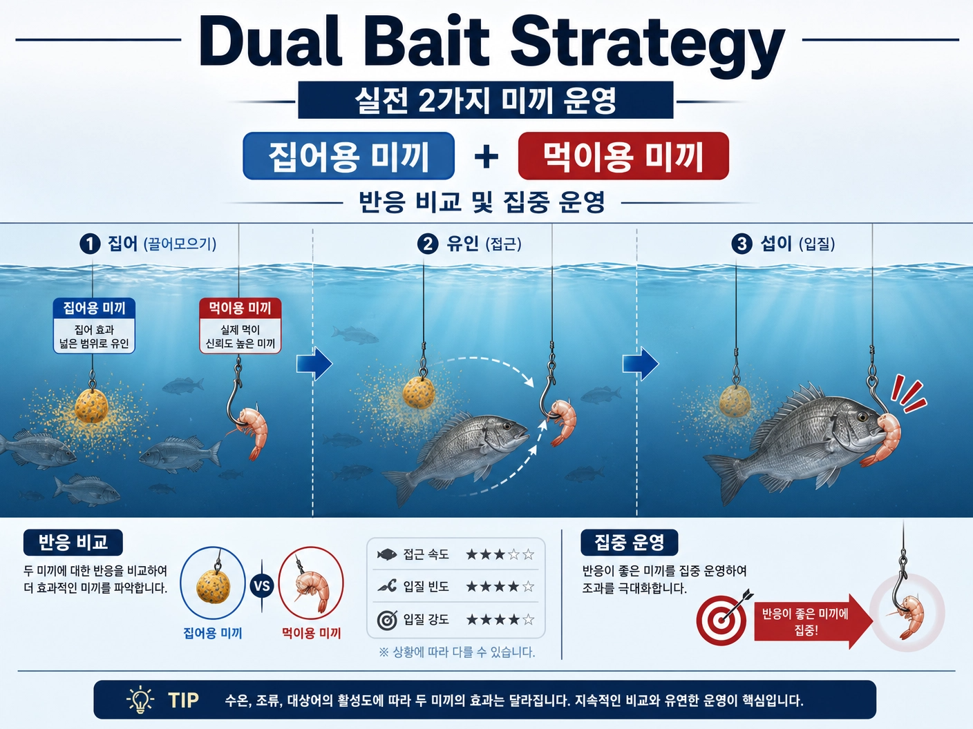 실전 미끼 운용