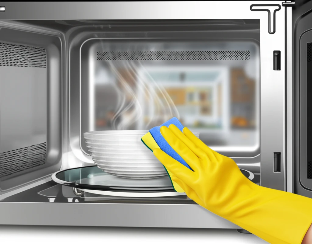 더러운 전자레인지, 이제 안녕! 똑똑..