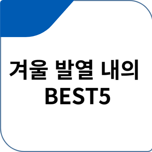 겨울 발열 내의 BEST5