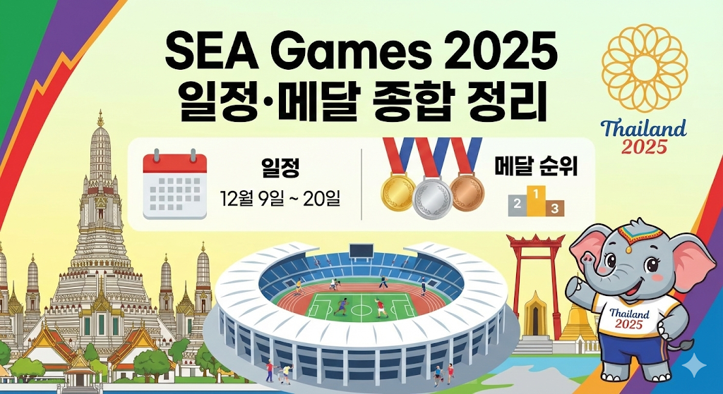 SEA Games 2025 일정&middot;메달 종합 정리｜12월 9~20일 한눈에 보기