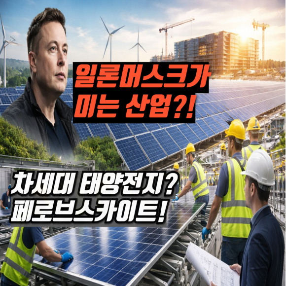 태양광산업을 봐야하는 이유 feat. 페로브스카이트(차세대 태양전지)