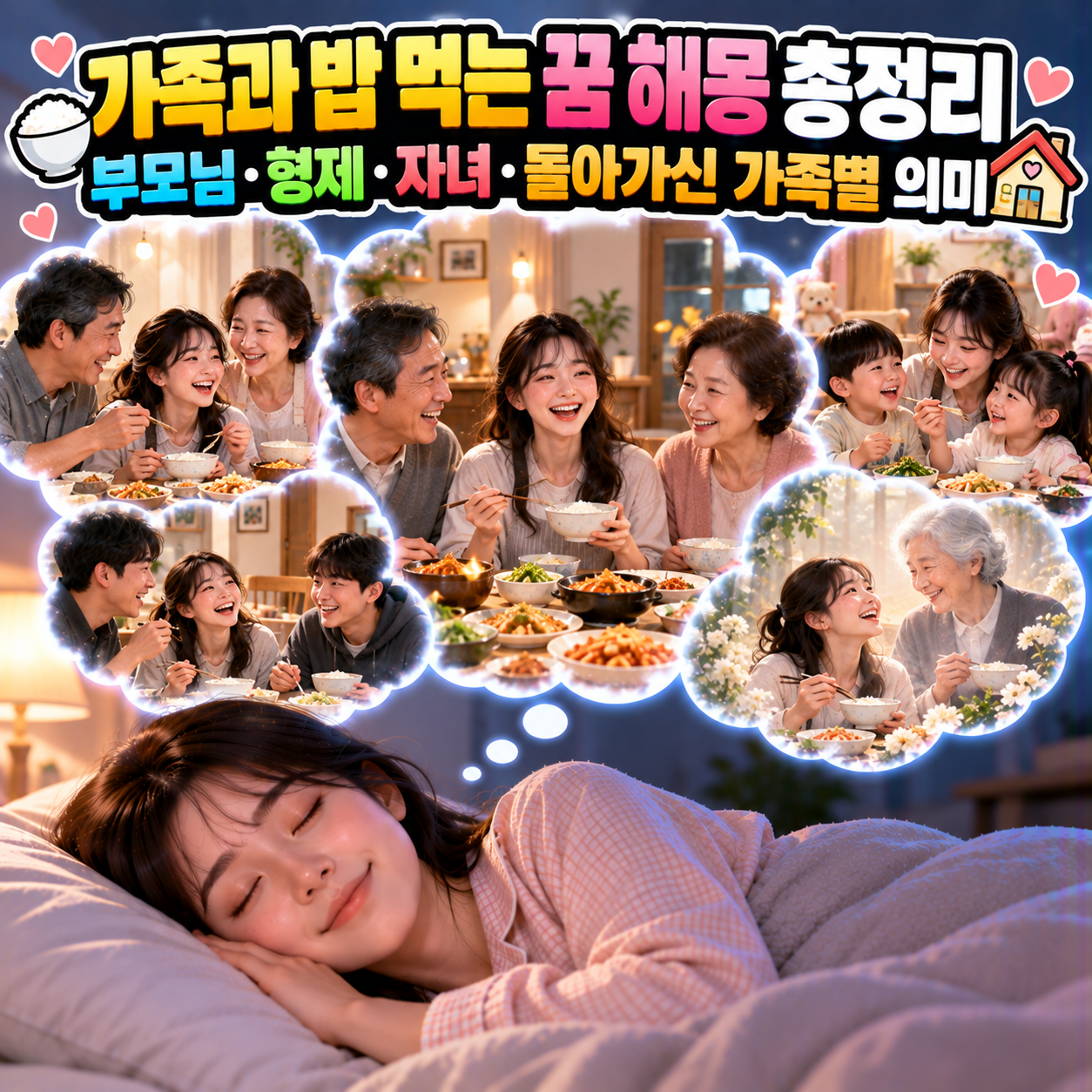 가족과 밥 먹는 꿈
