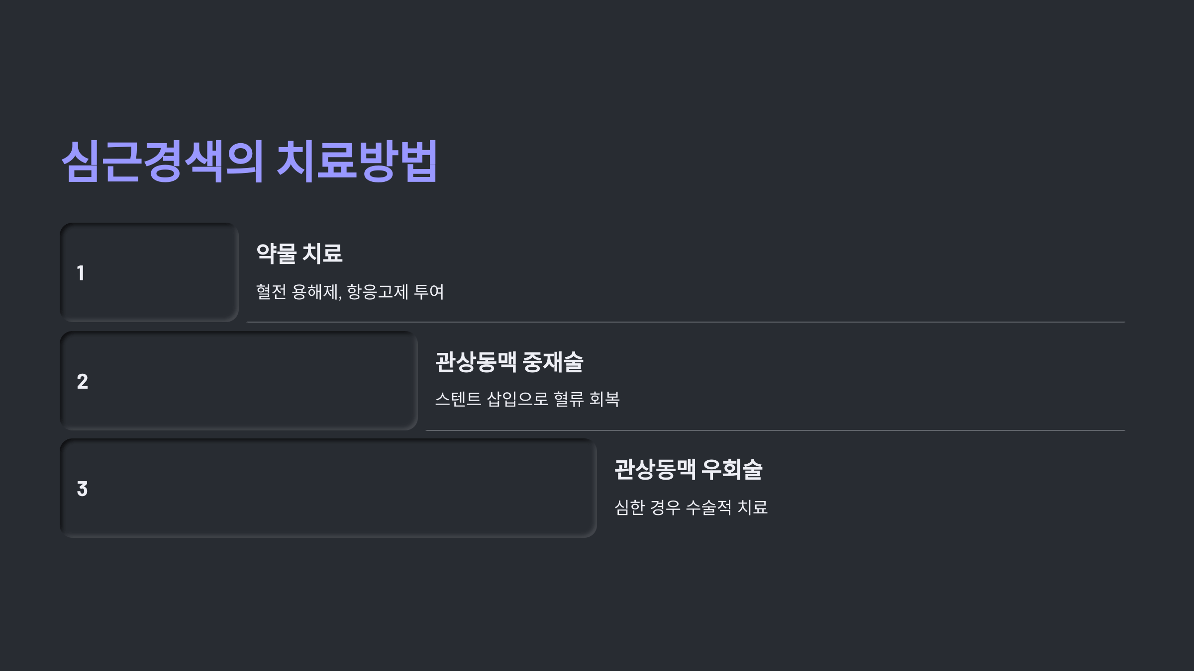 심근경색과 관련된 사진입니다.