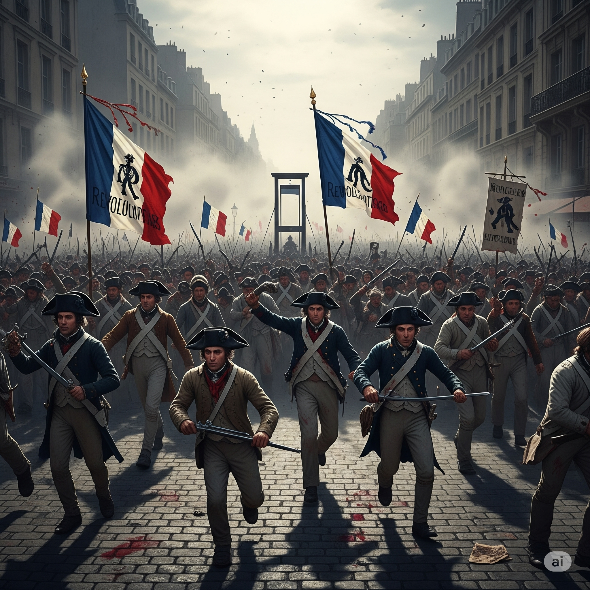 프랑스 혁명 당시 민중의 봉기 모습