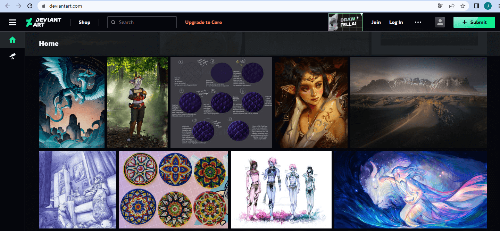 deviantart 사이트