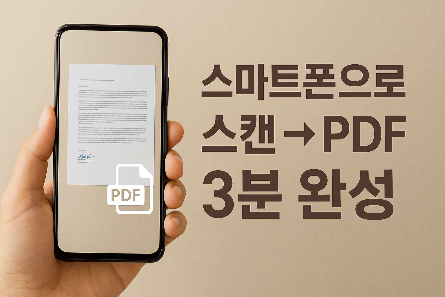 온라인 서류 스캔 · PDF 변환하는 쉬운 방법