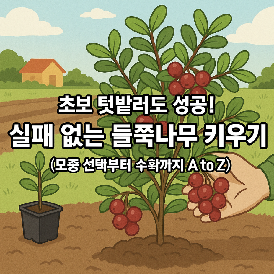 초보 텃밭러도 성공! 실패 없는 들쭉나무 키우기 (모종 선택부터 수확까지 A to Z)