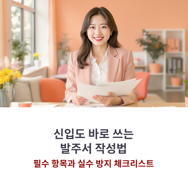 신입도 바로 쓰는 발주서 작성법, 필수 항목과 실수 방지 체크리스트