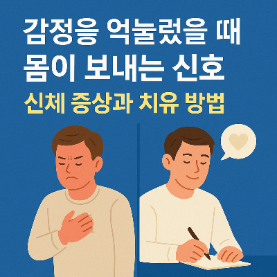 "감정을 억눌렀을 때 몸이 보내는 신호 – 신체 증상과 치유 방법"