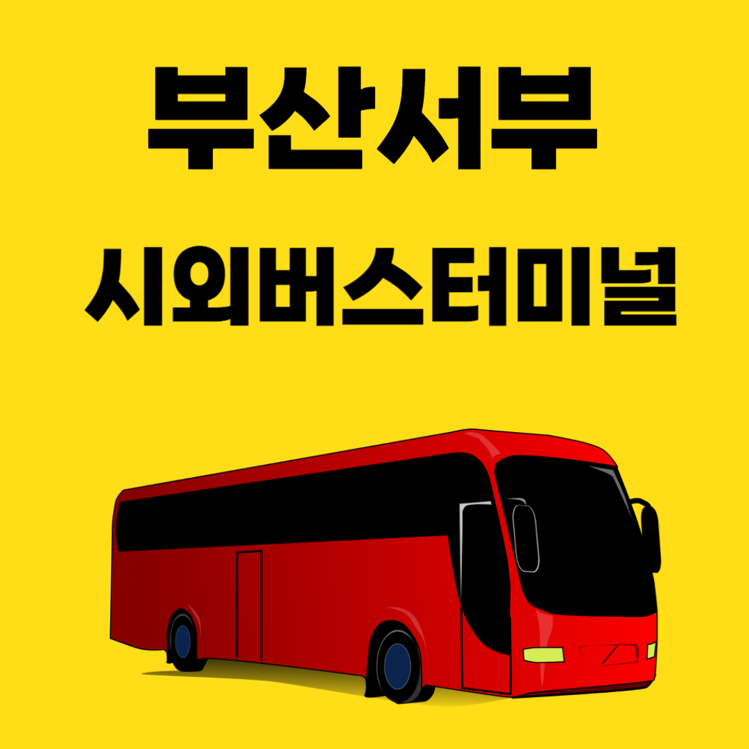 부산-서부시외버스터미널-시간표-정보