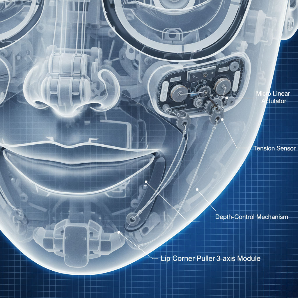 휴머노이드 얼굴의 입술 움직임 정밀도 향상 기술