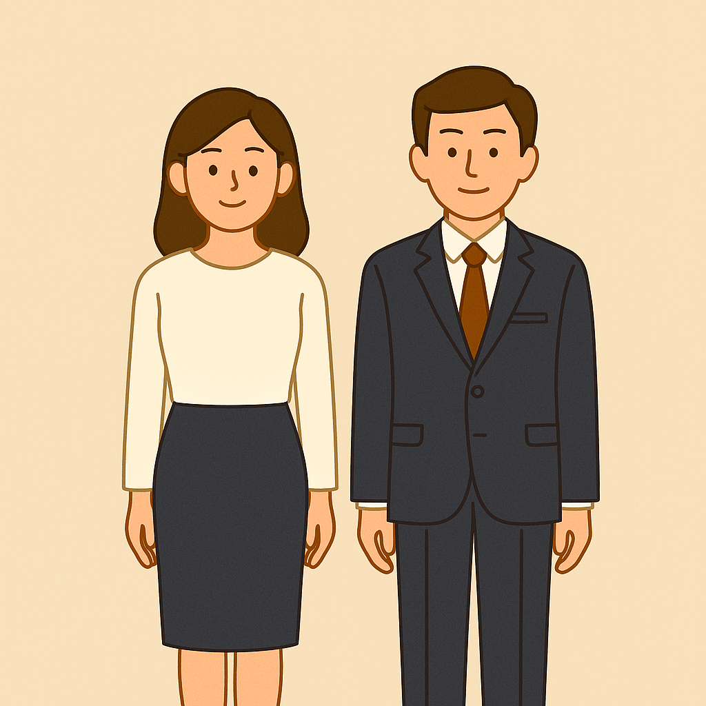 예비 신랑 &amp; 신부 복장