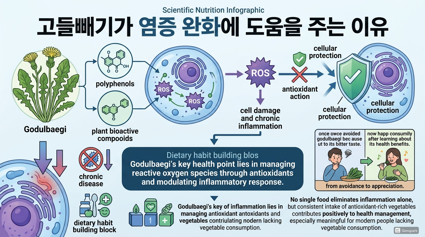 고들빼기가 염증 완화에 도움을 주는 이유