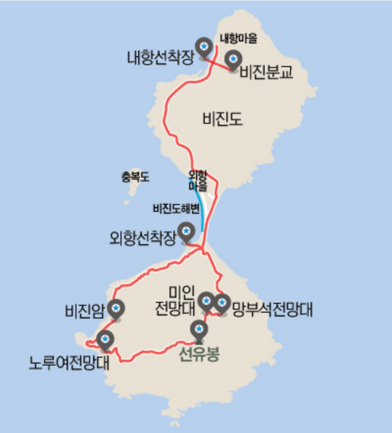 비진도-지도