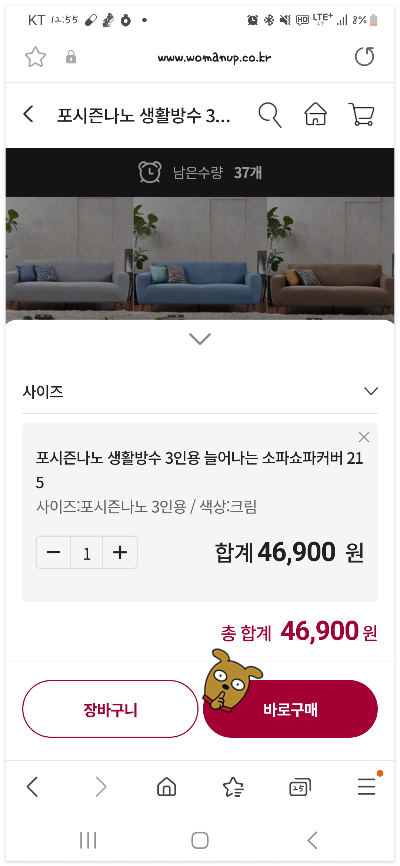 구매하기 화면