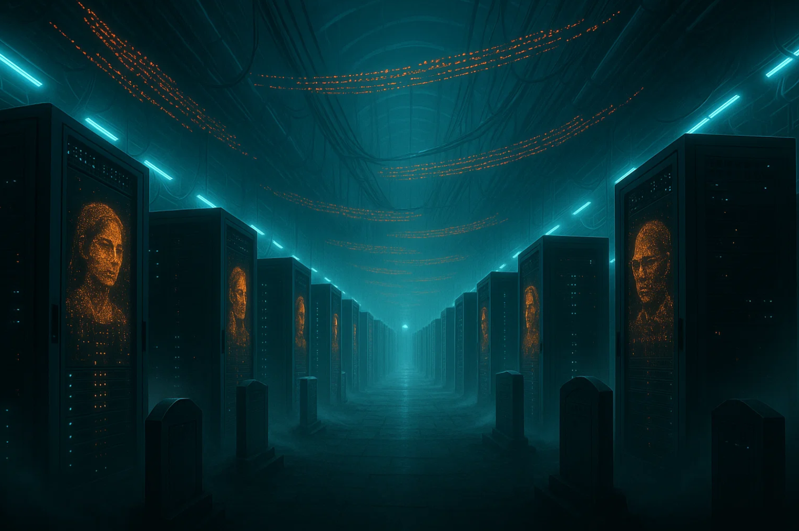 삭제된 인간의 묘지: 데이터만 남은 영혼들의 안식처 관련 사진