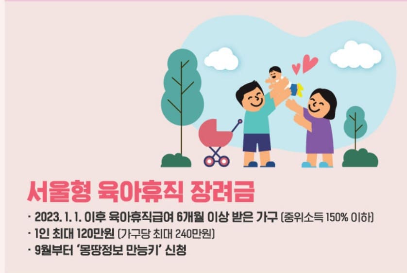 육아휴직 장려금 지원