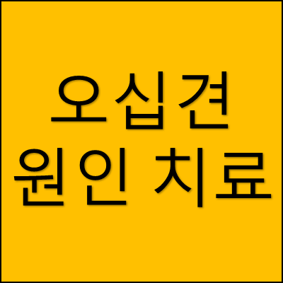 오십견 원인 치료 썸네일