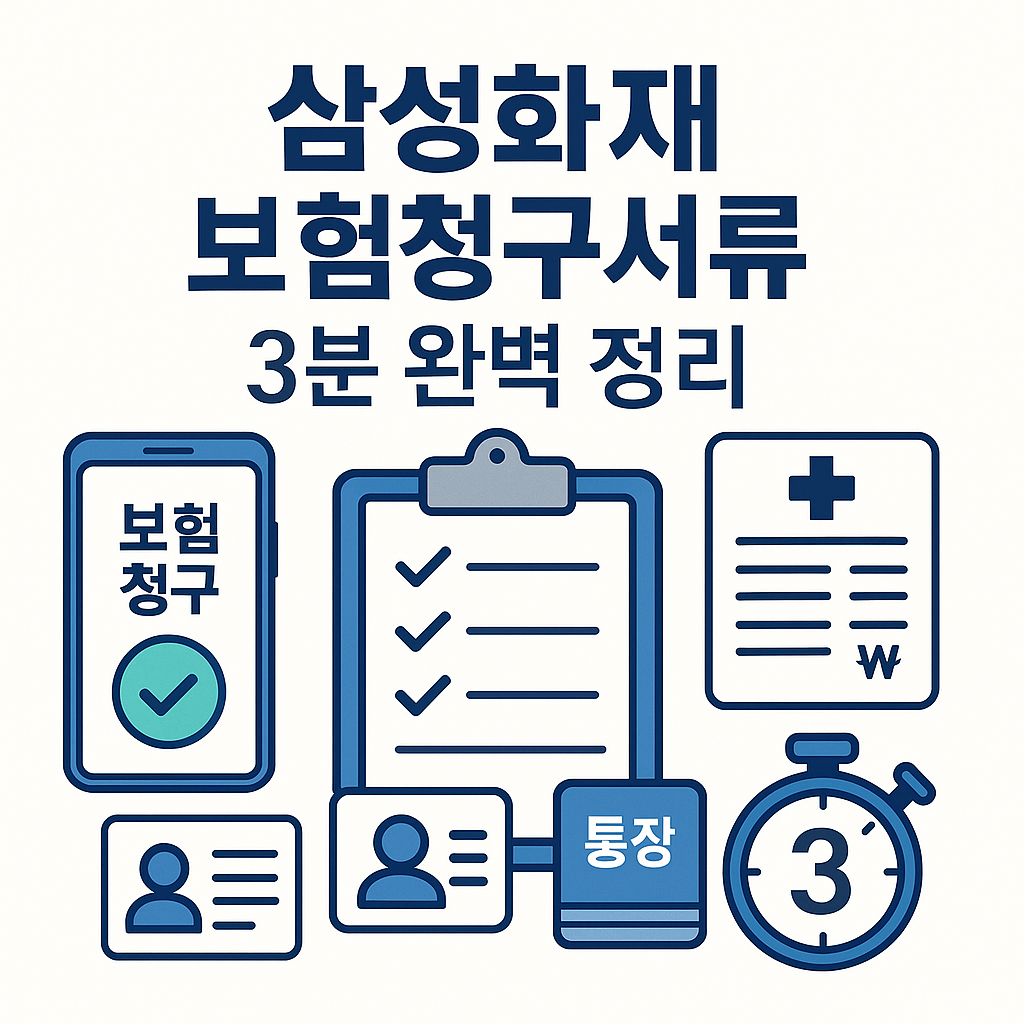 삼성화재 보험청구서류 3분 완벽 정리
