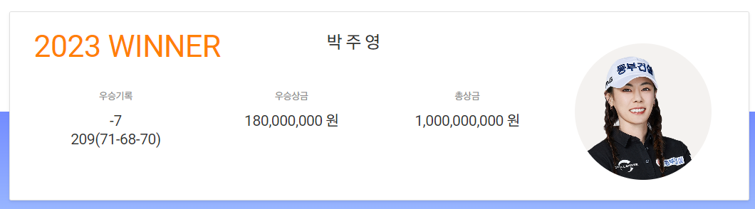 대보 하우스디 오픈 우승상금 순위 생중계 홀인원 조편성표 갤러리주차장