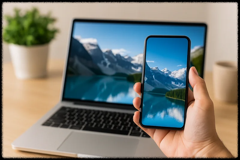 노트북 콘텐츠를 스마트폰으로 미러링