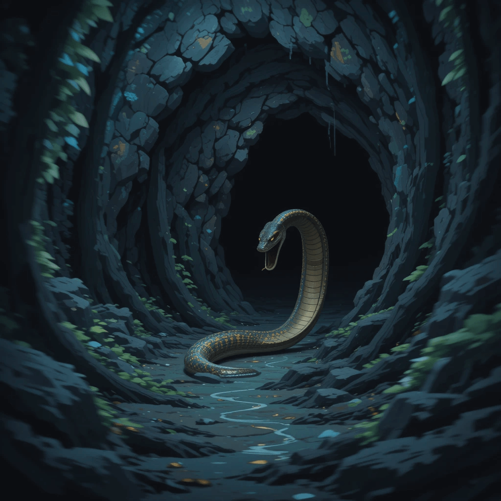 뱀이 나오는 흉몽 중 뱀이 도망가는 꿈