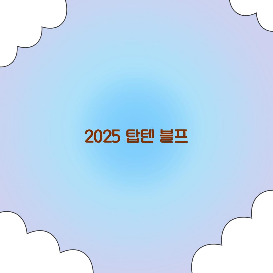 2025 탑텐 블프