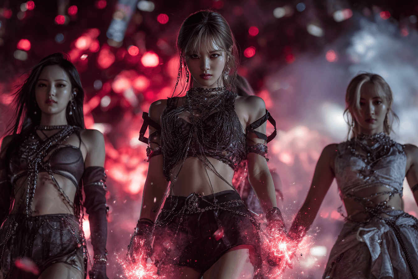 무대-대형을-갖추고-있는-여성-아이돌-이미지