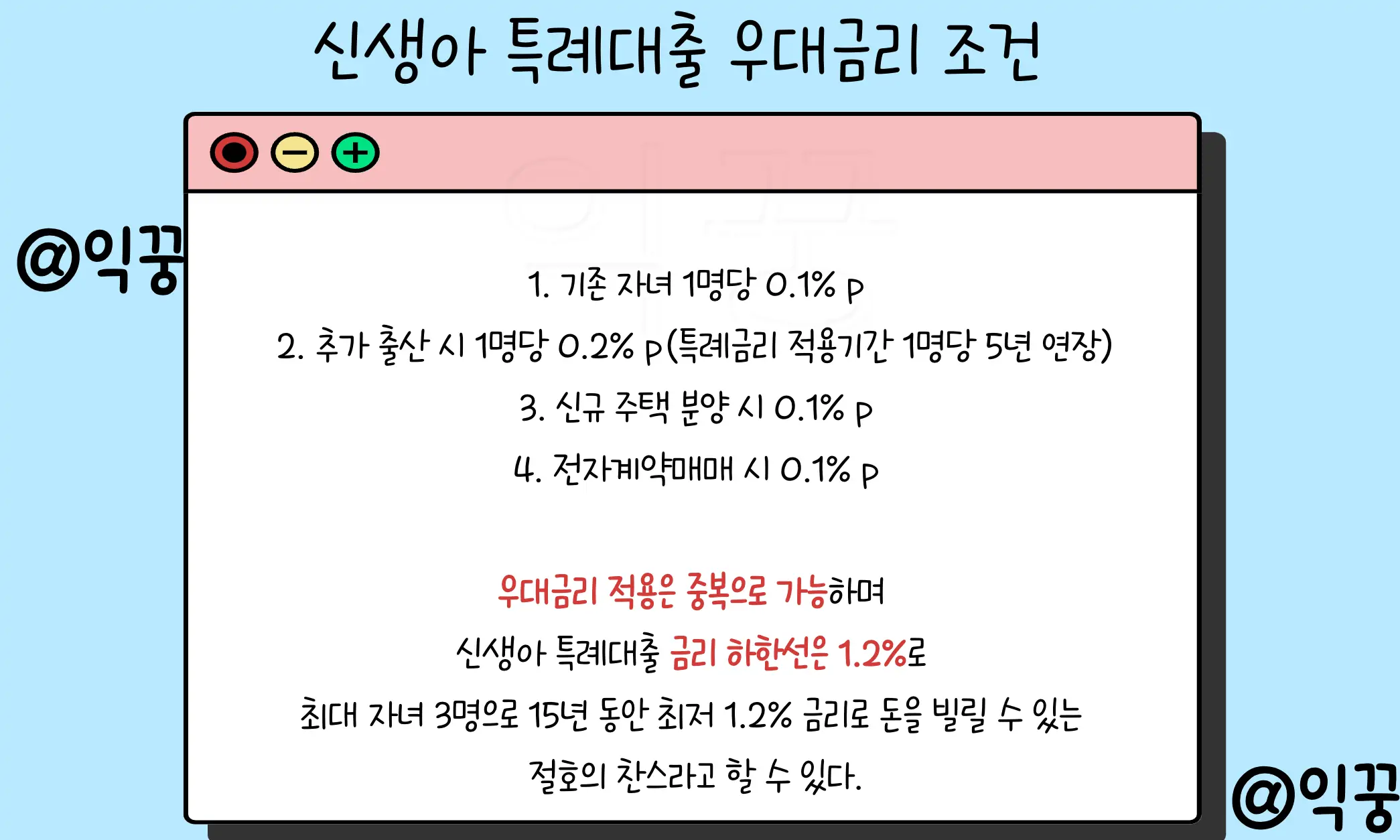 2024년 출산 혜택 내 집마련 가능? 신생아 특례대출 금리 및 조건3