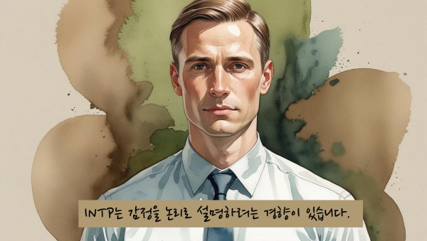 INTP는 감정을 논리로 설명하려는 경향이 있습니다에 관한 그림