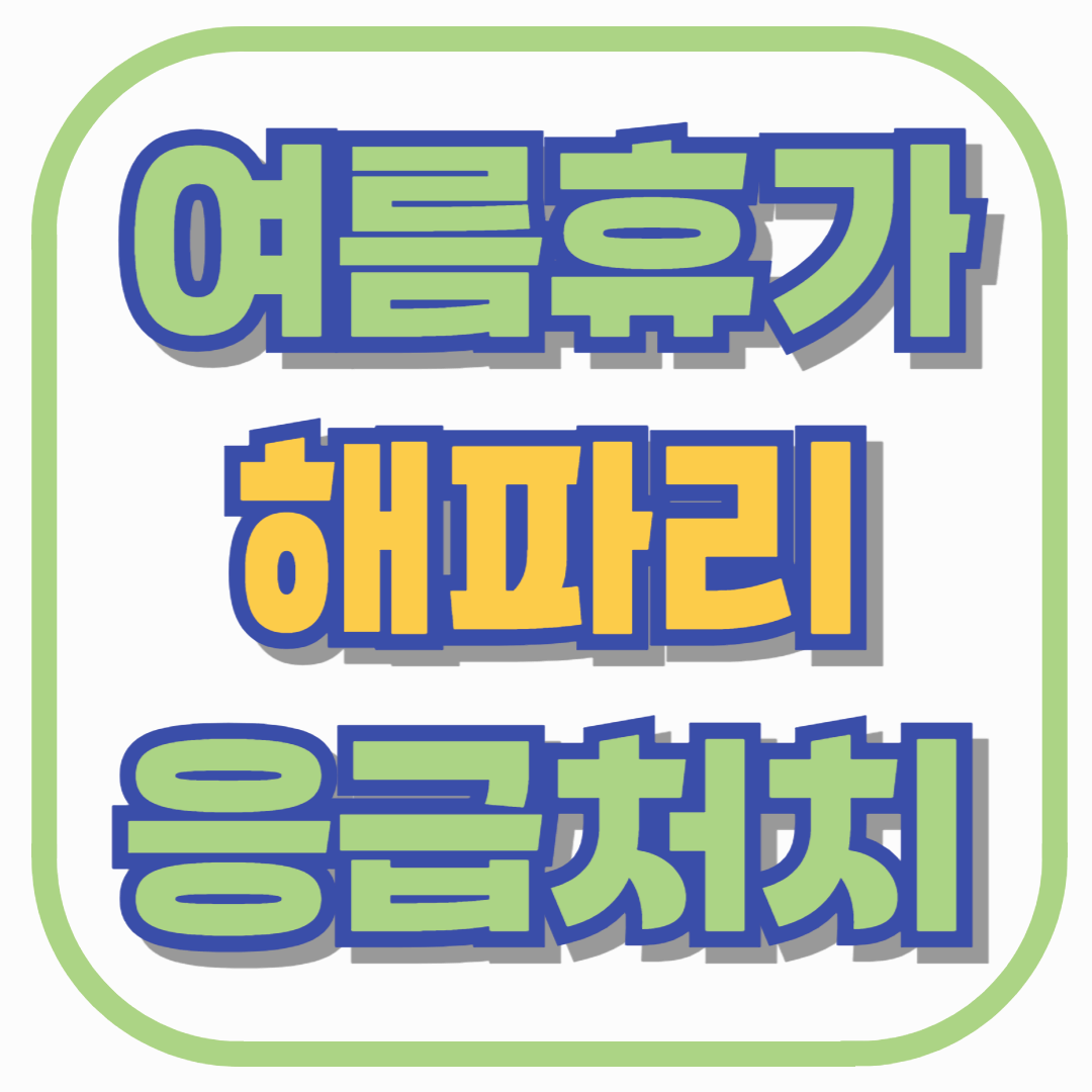 여름 휴가 바다에서 해파리에 쏘였다면? 응급처치부터 병원 갈 타이밍까지 총정리