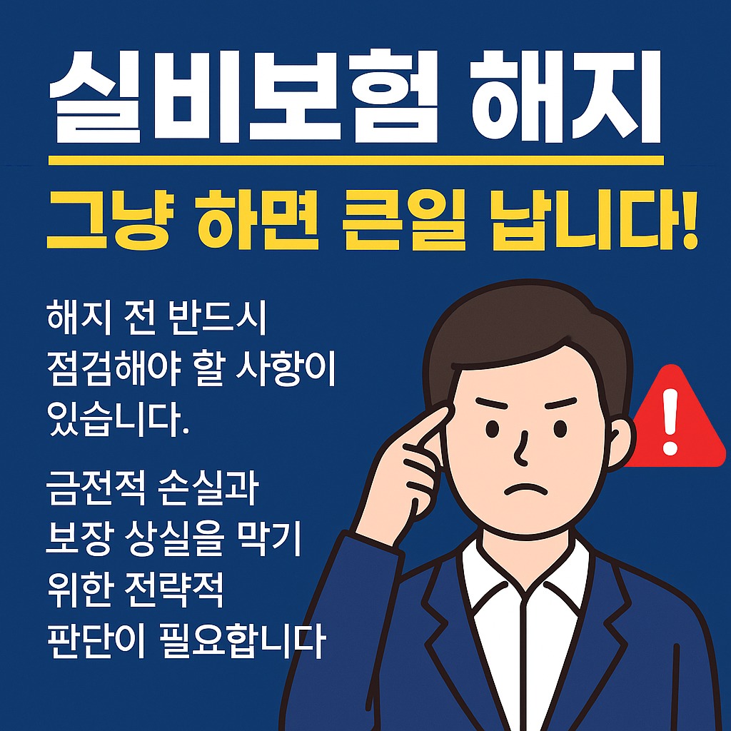 실비보험 해지 전 꼭 확인해야 할 환급금, 청구, 재가입 총정리