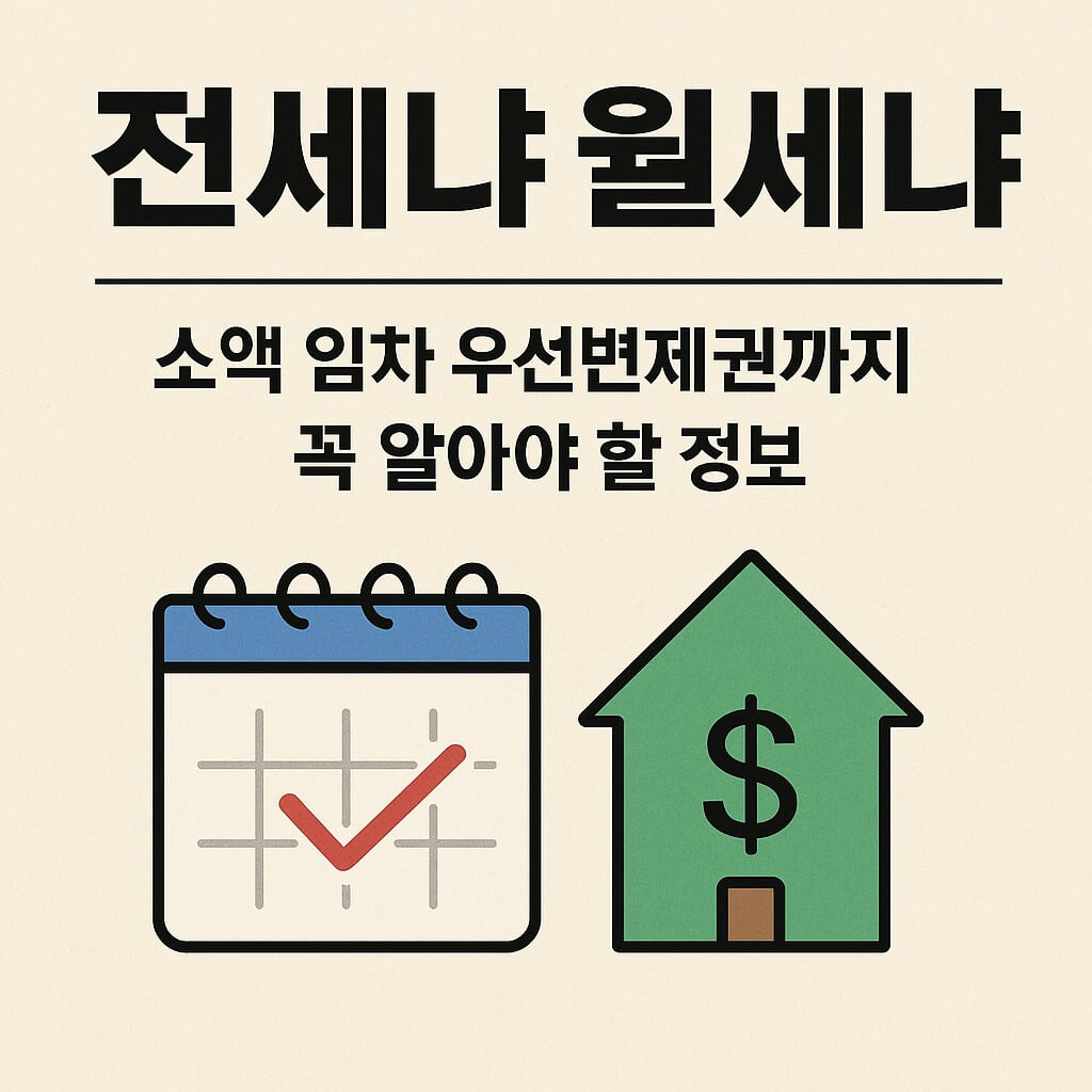 전,월세 소액 임차 우선변제권까지 꼭 알아야 할 정보