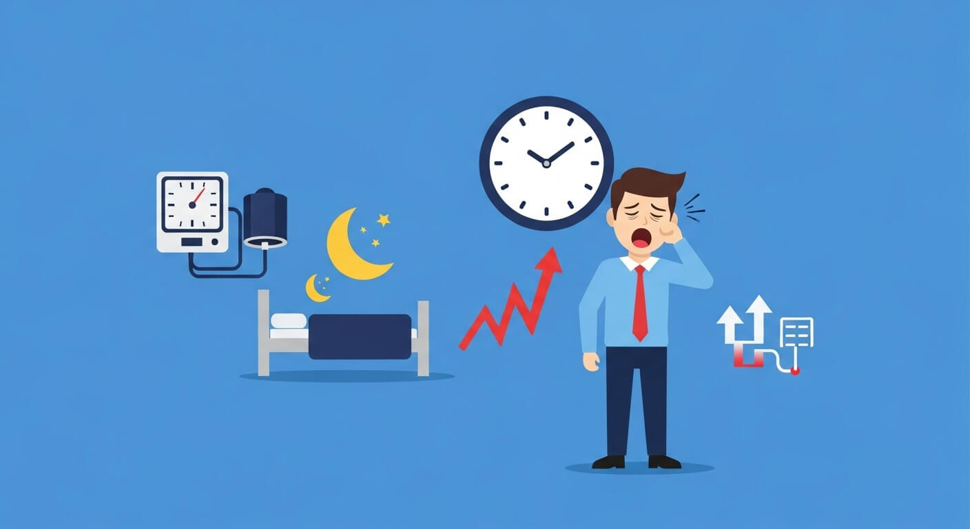 고혈압 위험, 야근과 수면 부족의 연결고리