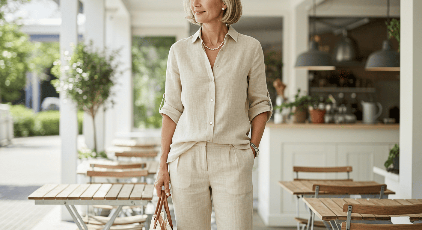 오가닉 소재 패션 사진