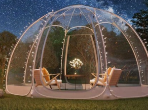 투명 돔 캠핑장