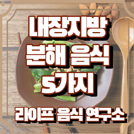 내장지방 분해 음식 5가지