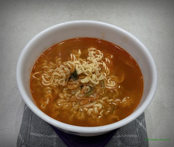 삼양 콩나물 김치 라면 2022년 12월 ~ 2023년 3월 조리 후