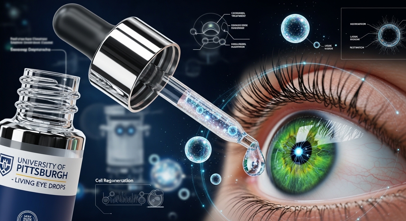 안약 한 번에 시력이 회복된다? 피츠버그대 '살아있는 안약'의 충격적 효능