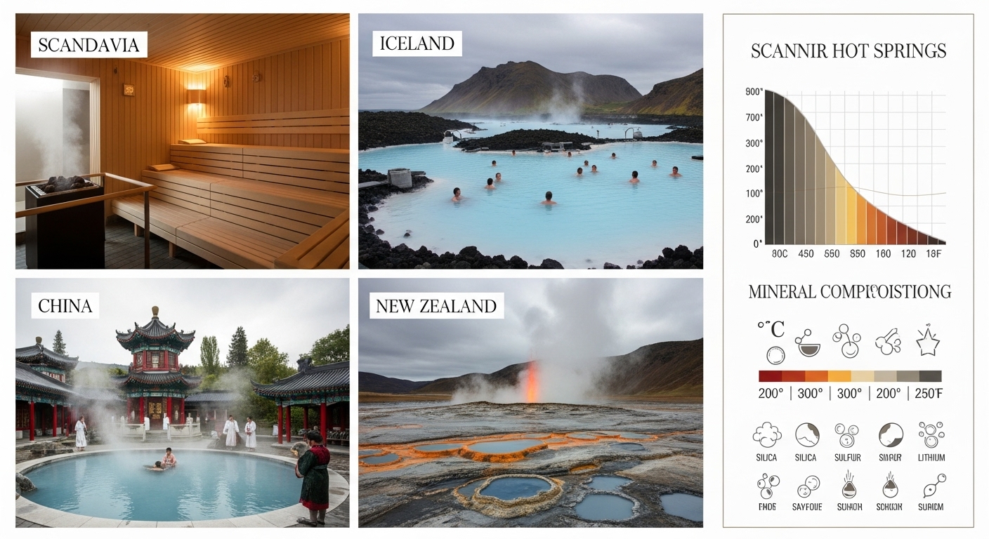 세계 온천 문화 종합 비교 - 5개국의 차이점과 공통점 분석