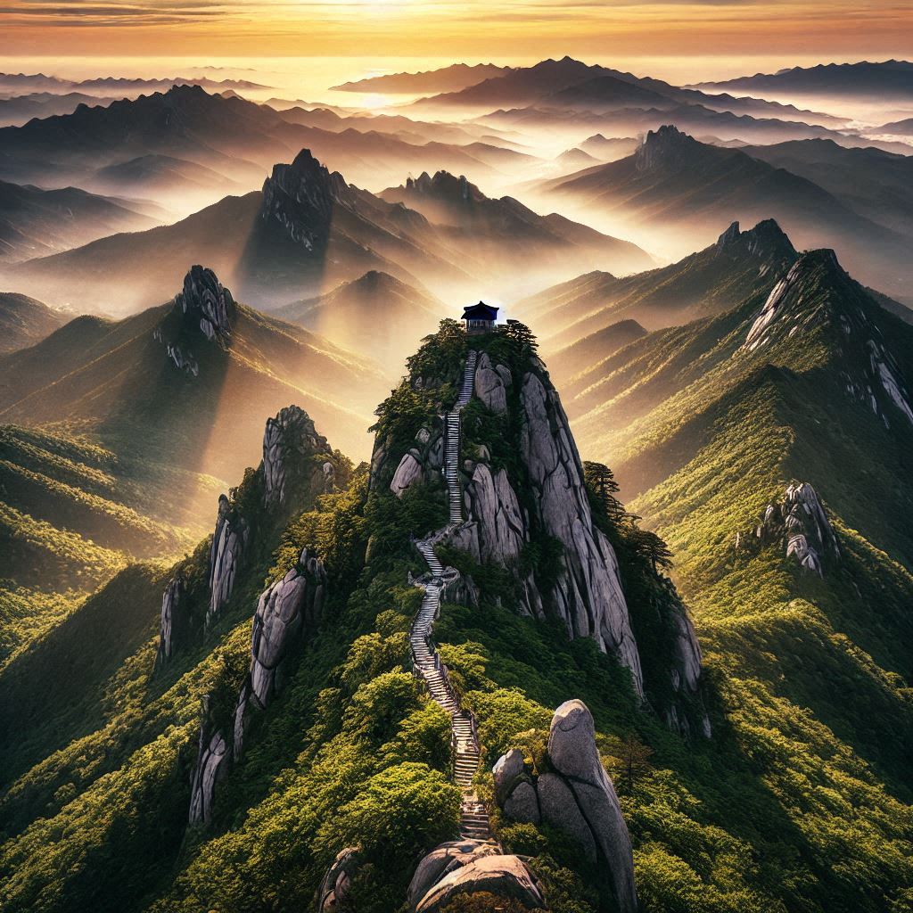 Вид на Дэдунсан в Корее