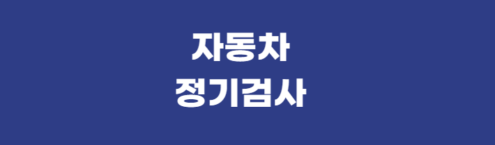 자동차 정기검사
