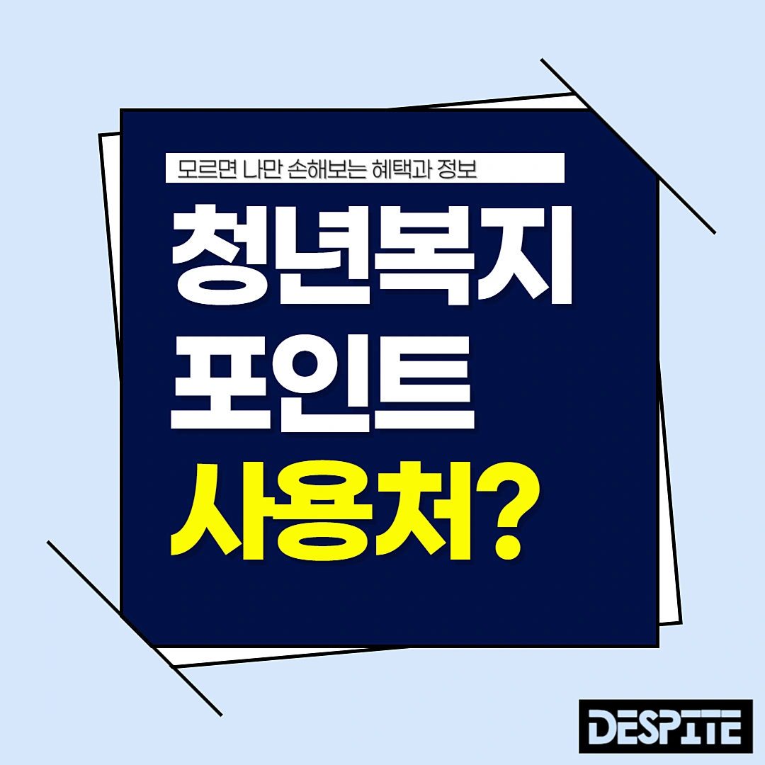 경기도 청년복지포인트 사용할수있는곳