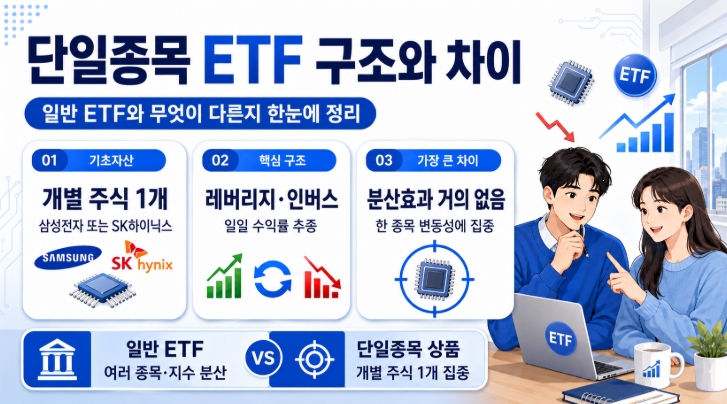 삼성전자 SK하이닉스 단일종목 ETF 나온다 투자 전 꼭 알아야 할 핵심정리