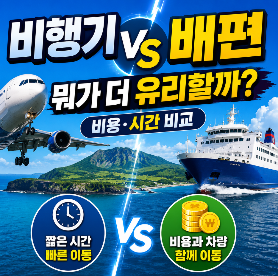 비행기 배편 뭐가 더 유리할까?
