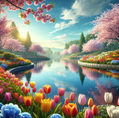 봄꽃 사진(벚꽃,튤립 등등)