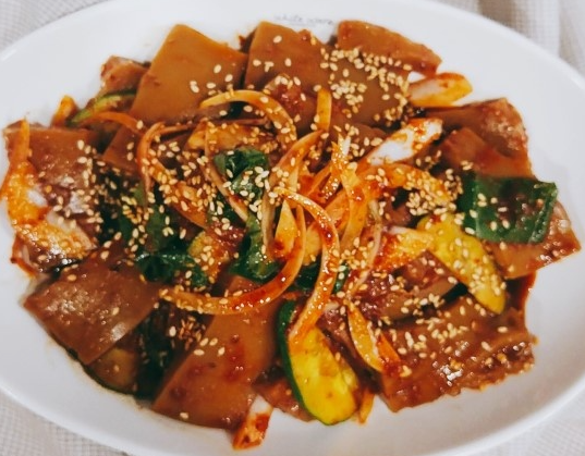 도토리묵무침 사진